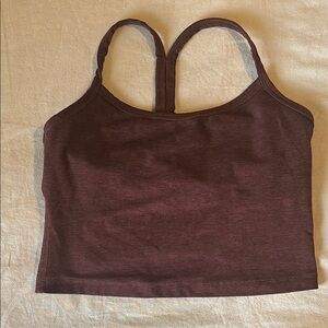 Brown Cropped Tank Top